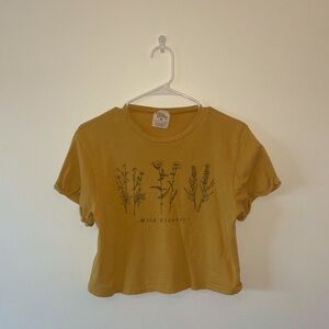 WILDFLOWERS vintage cropped tee